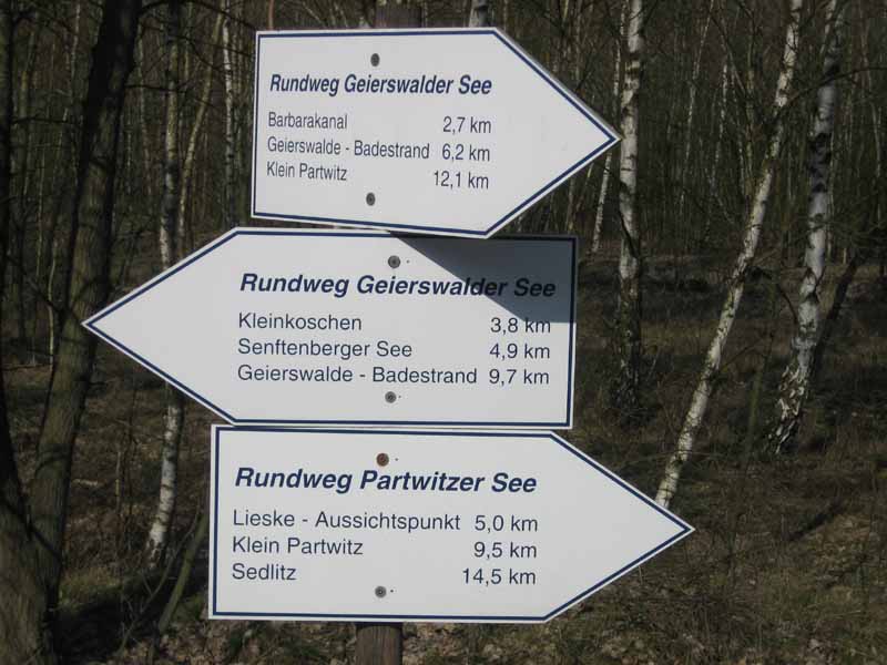 Wegweiser Seenland